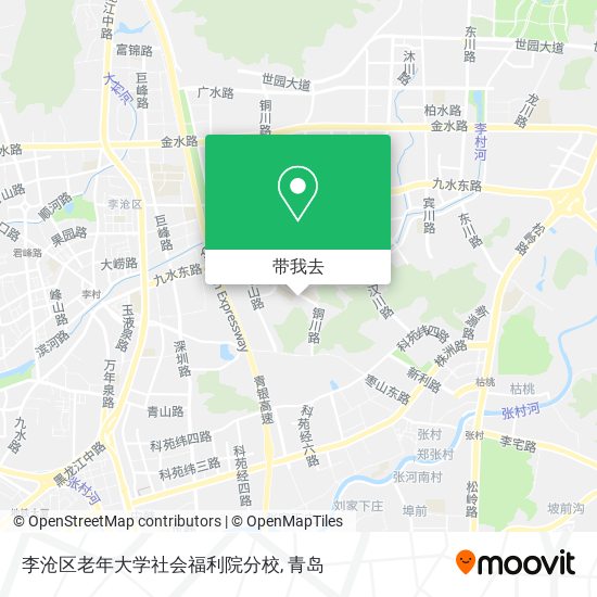 李沧区老年大学社会福利院分校地图