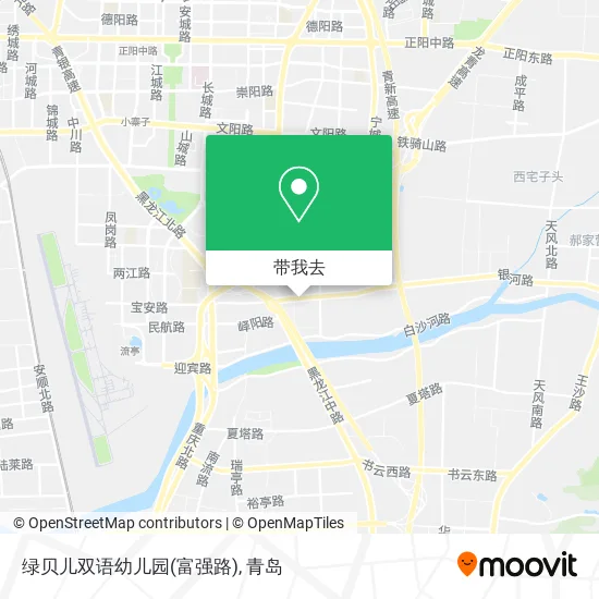 绿贝儿双语幼儿园(富强路)地图
