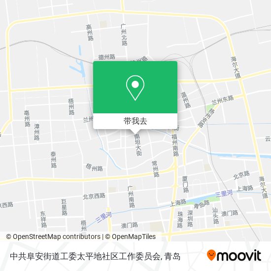 中共阜安街道工委太平地社区工作委员会地图