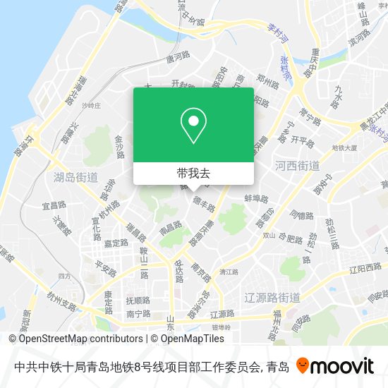 中共中铁十局青岛地铁8号线项目部工作委员会地图