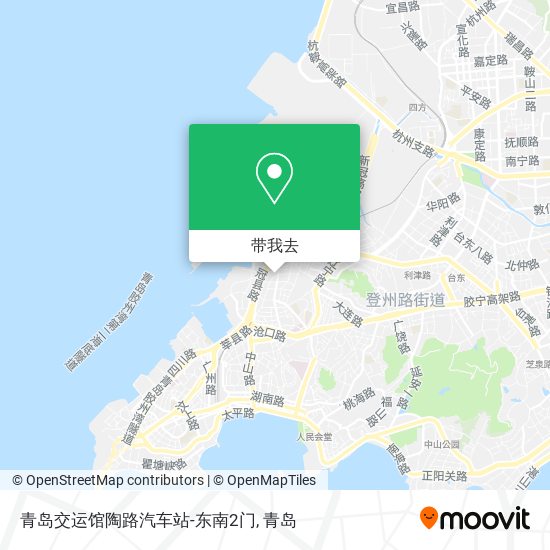青岛交运馆陶路汽车站-东南2门地图