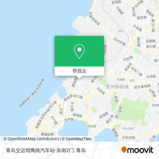 青岛交运馆陶路汽车站-东南2门地图
