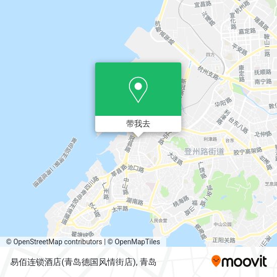 易佰连锁酒店(青岛德国风情街店)地图