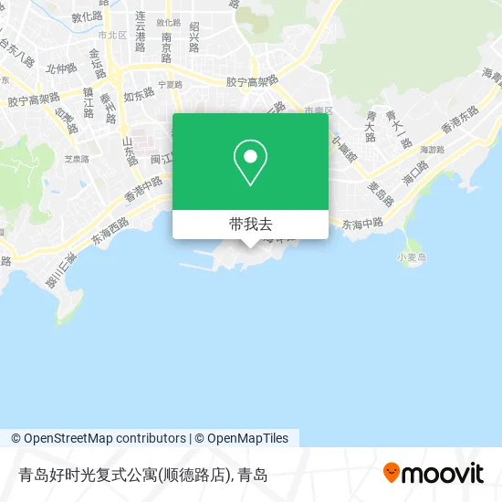 青岛好时光复式公寓(顺德路店)地图