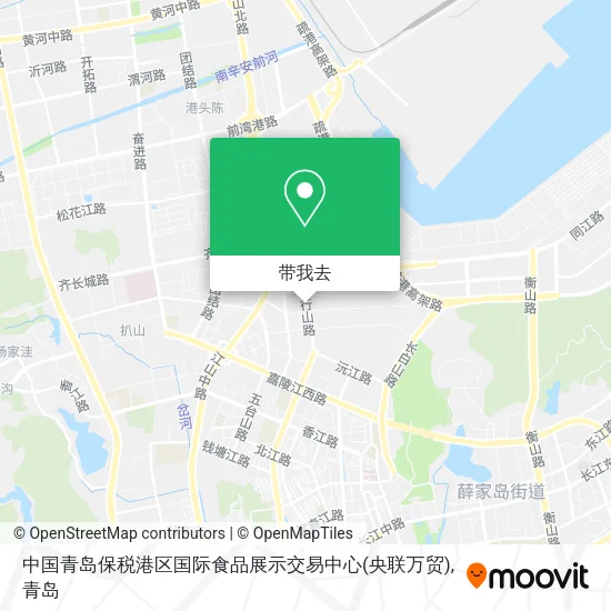 中国青岛保税港区国际食品展示交易中心(央联万贸)地图