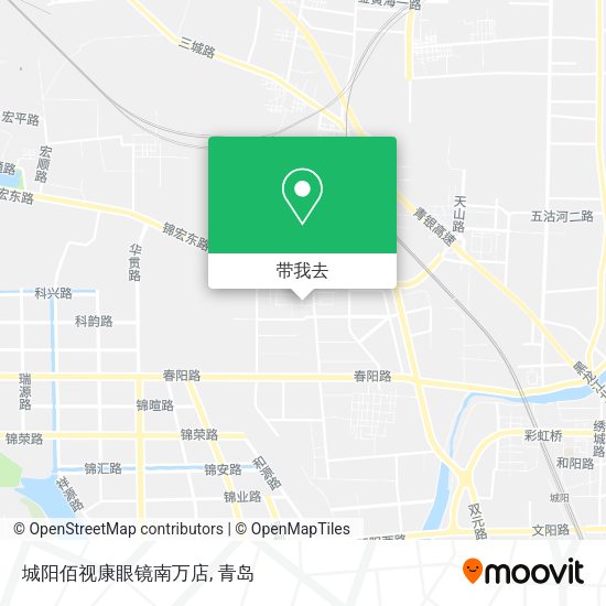 城阳佰视康眼镜南万店地图