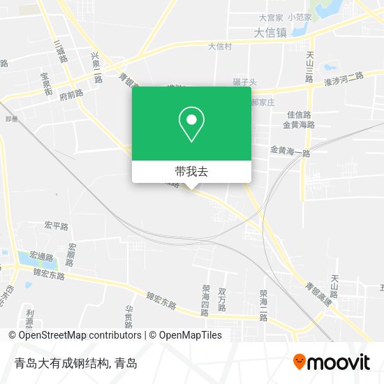 青岛大有成钢结构地图