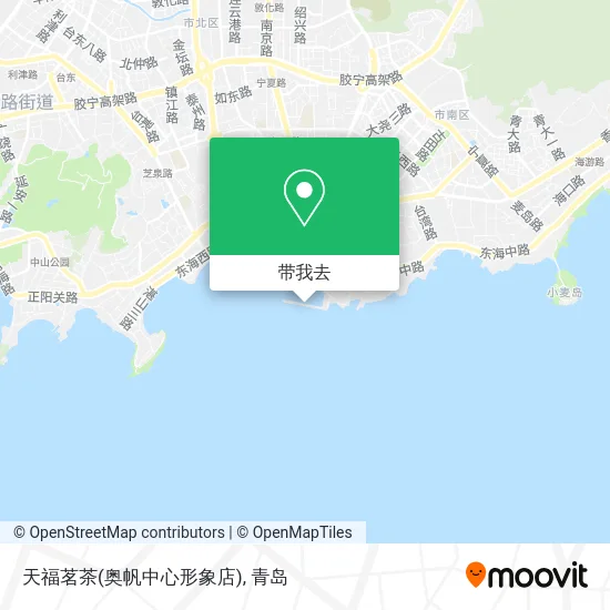 天福茗茶(奥帆中心形象店)地图