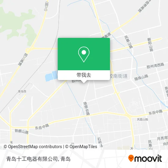 青岛十工电器有限公司地图