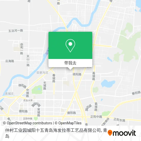 仲村工业园城阳十五青岛海发拉蒂工艺品有限公司地图