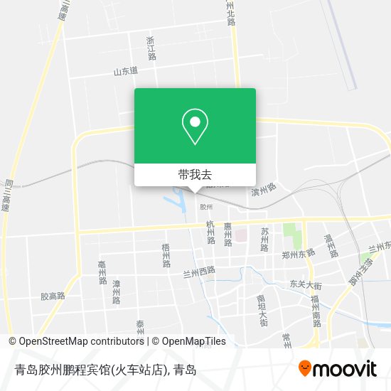 青岛胶州鹏程宾馆(火车站店)地图