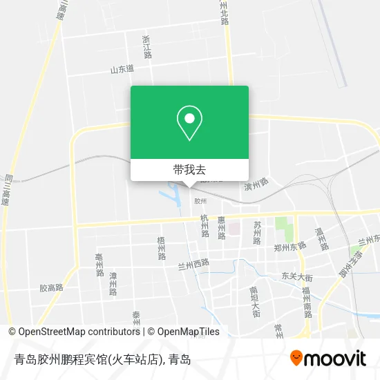 青岛胶州鹏程宾馆(火车站店)地图