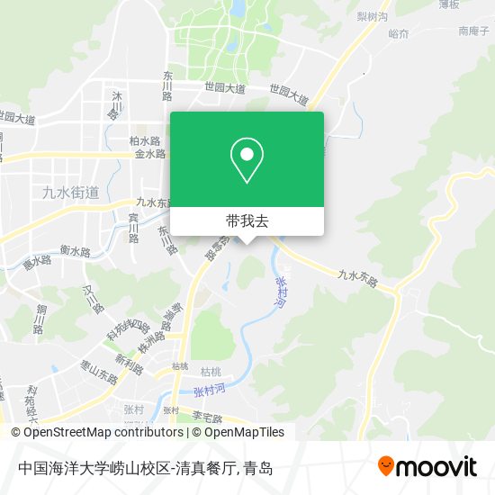 中国海洋大学崂山校区-清真餐厅地图