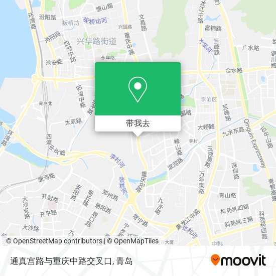 通真宫路与重庆中路交叉口地图
