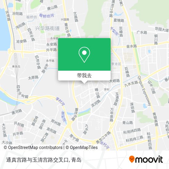 通真宫路与玉清宫路交叉口地图