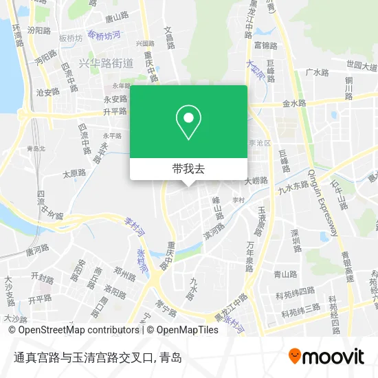 通真宫路与玉清宫路交叉口地图