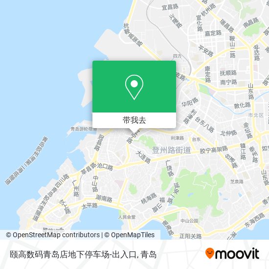 颐高数码青岛店地下停车场-出入口地图