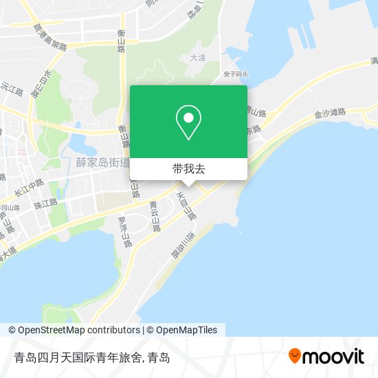 青岛四月天国际青年旅舍地图