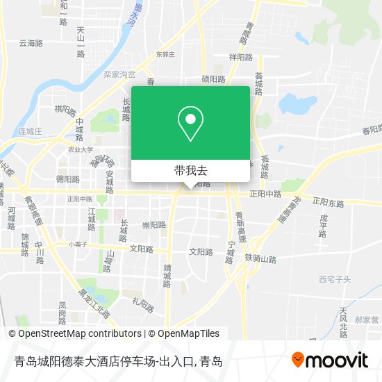 青岛城阳德泰大酒店停车场-出入口地图