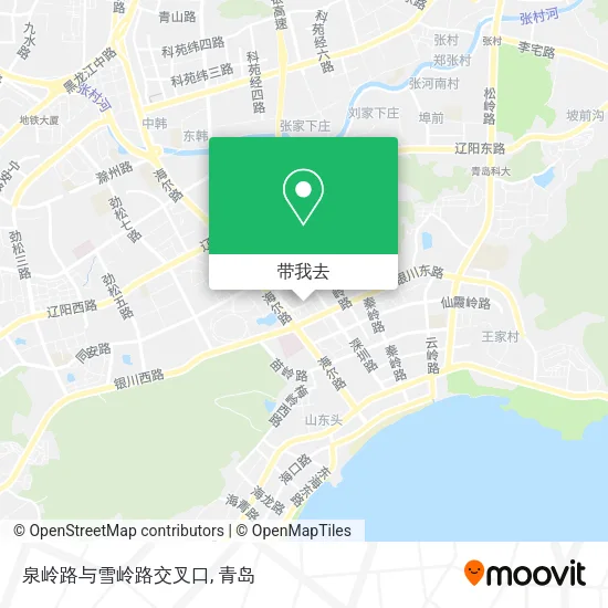 泉岭路与雪岭路交叉口地图