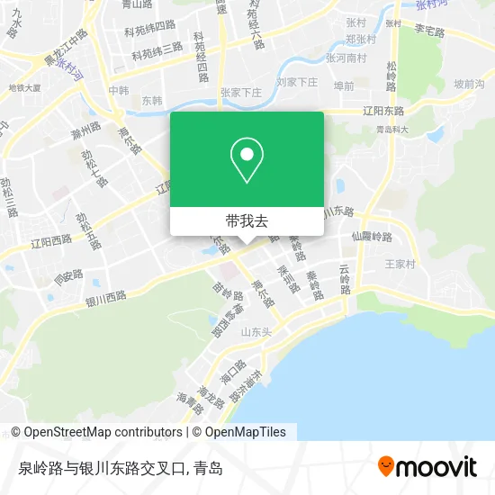泉岭路与银川东路交叉口地图
