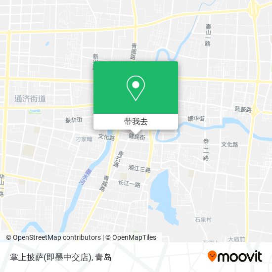 掌上披萨(即墨中交店)地图