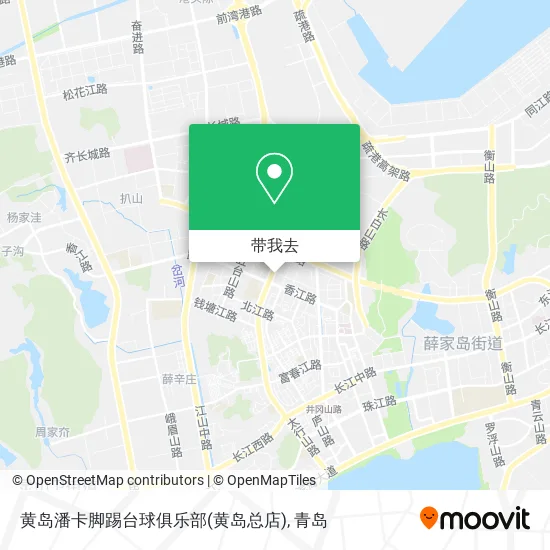 黄岛潘卡脚踢台球俱乐部(黄岛总店)地图