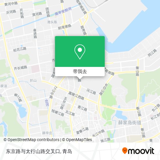 东京路与太行山路交叉口地图