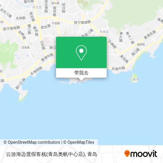 云游海边度假客栈(青岛奥帆中心店)地图