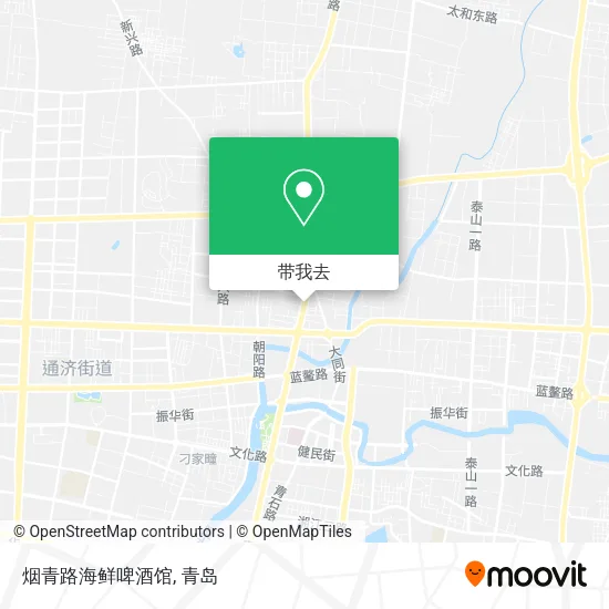 烟青路海鲜啤酒馆地图