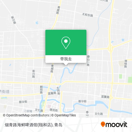 烟青路海鲜啤酒馆(颐和店)地图