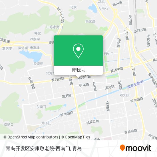 青岛开发区安康敬老院-西南门地图