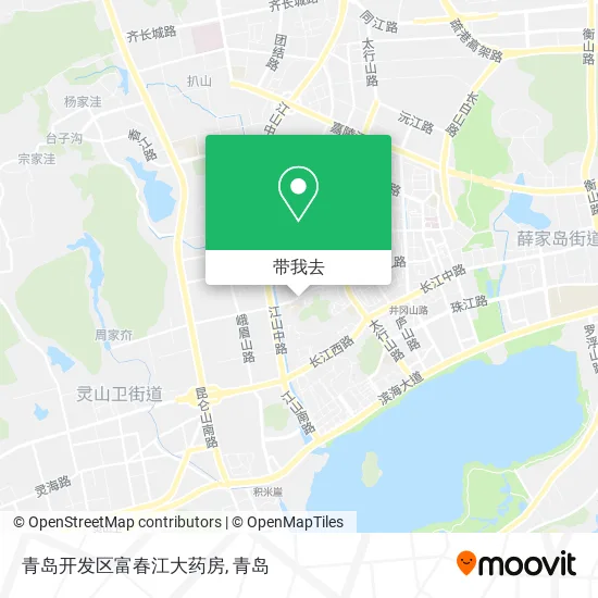 青岛开发区富春江大药房地图