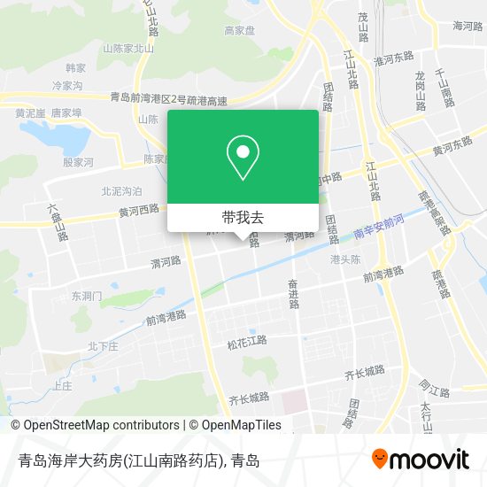青岛海岸大药房(江山南路药店)地图