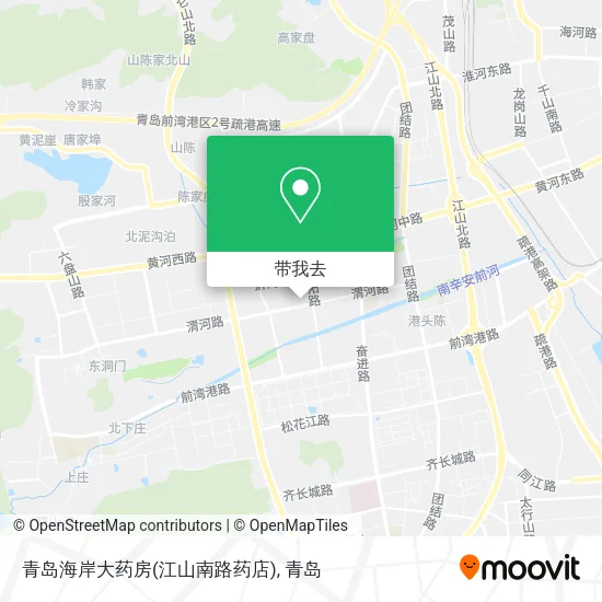 青岛海岸大药房(江山南路药店)地图