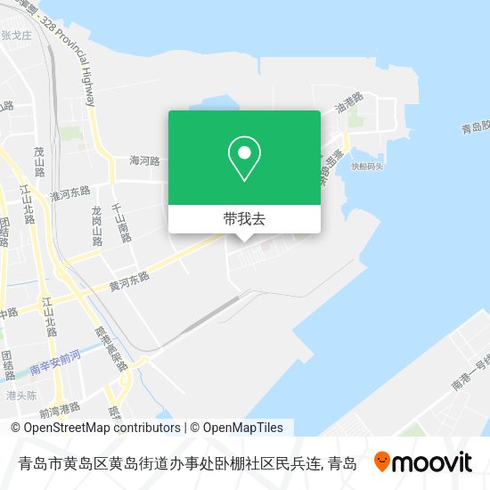 青岛市黄岛区黄岛街道办事处卧棚社区民兵连地图