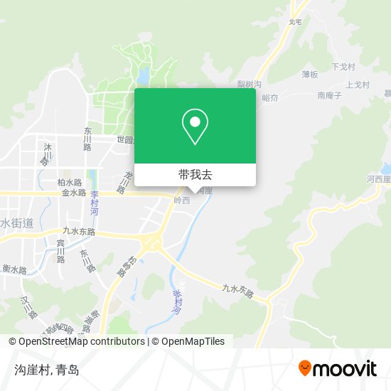 沟崖村地图