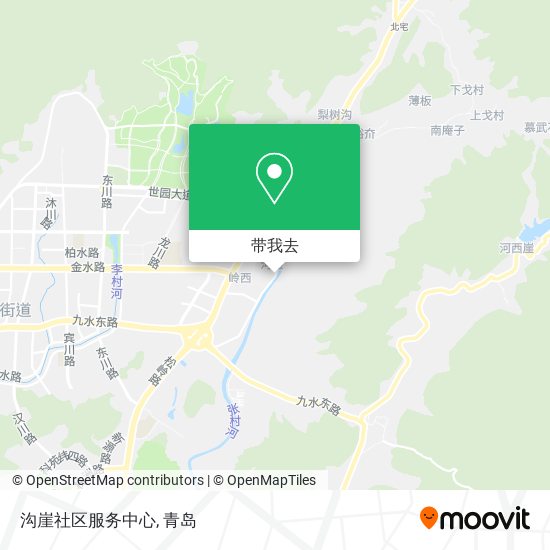 沟崖社区服务中心地图
