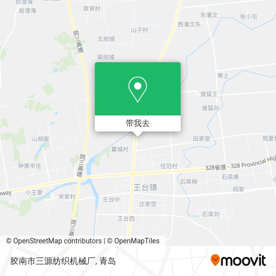 胶南市三源纺织机械厂地图