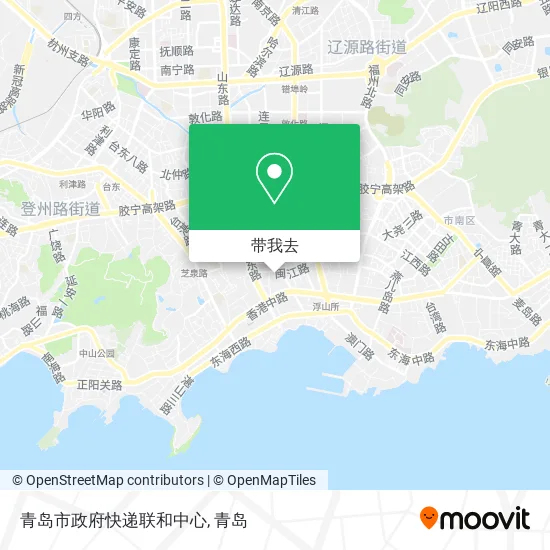 青岛市政府快递联和中心地图