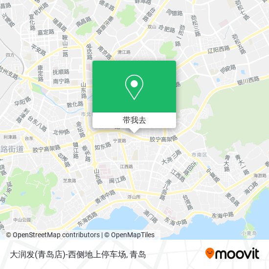 大润发(青岛店)-西侧地上停车场地图