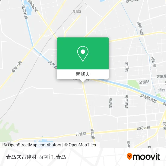青岛来古建材-西南门地图