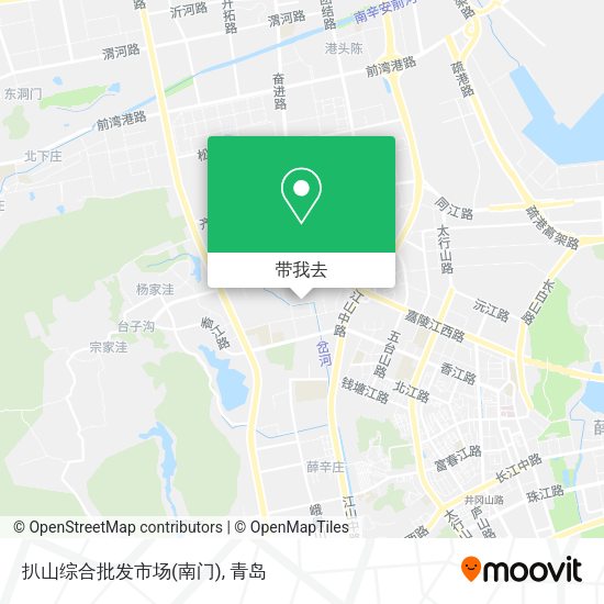 扒山综合批发市场(南门)地图