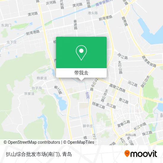 扒山综合批发市场(南门)地图