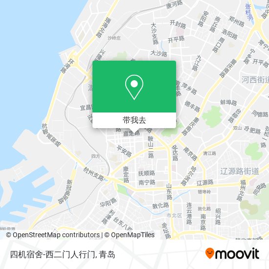 四机宿舍-西二门人行门地图