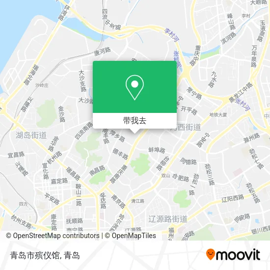 青岛市殡仪馆地图