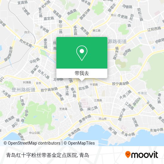 青岛红十字粉丝带基金定点医院地图