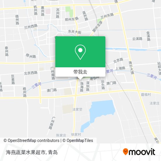 海燕蔬菜水果超市地图