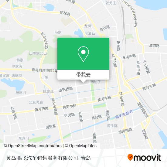 黄岛鹏飞汽车销售服务有限公司地图