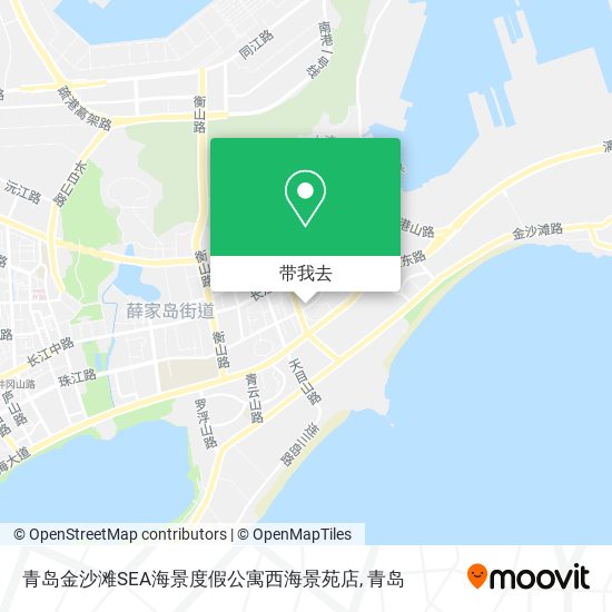 青岛金沙滩SEA海景度假公寓西海景苑店地图